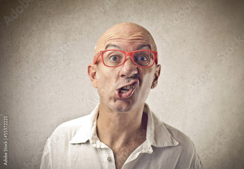 Photography funny grimace