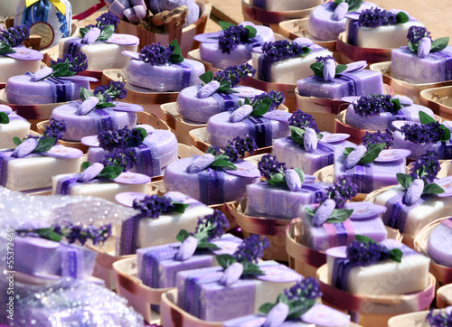 lavender soap market in provence, france