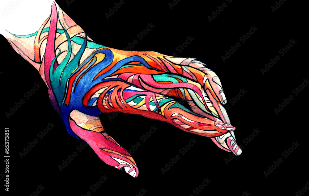 Fototapeta premium hand art