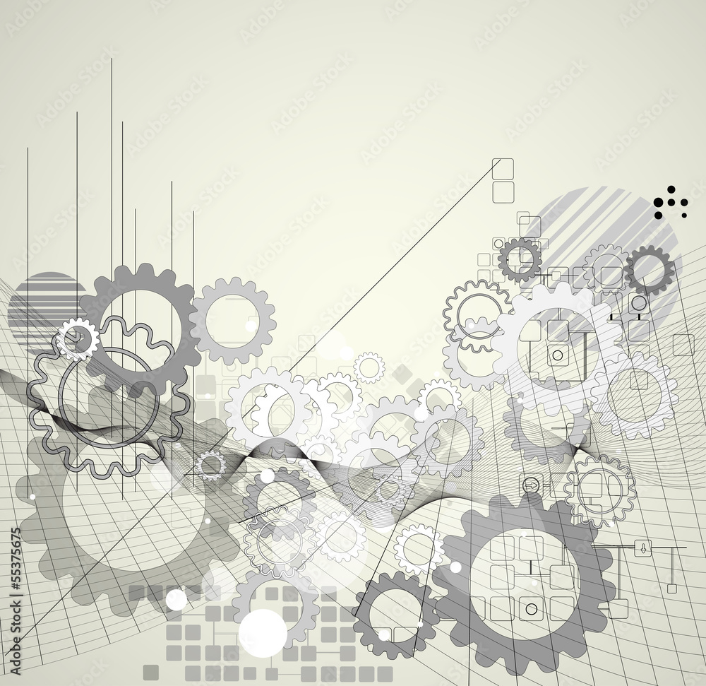 Obraz premium abstract retro digital computer technology business background