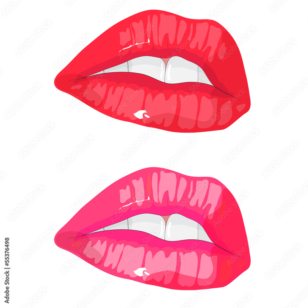 Vector Red lips Vector Red lips