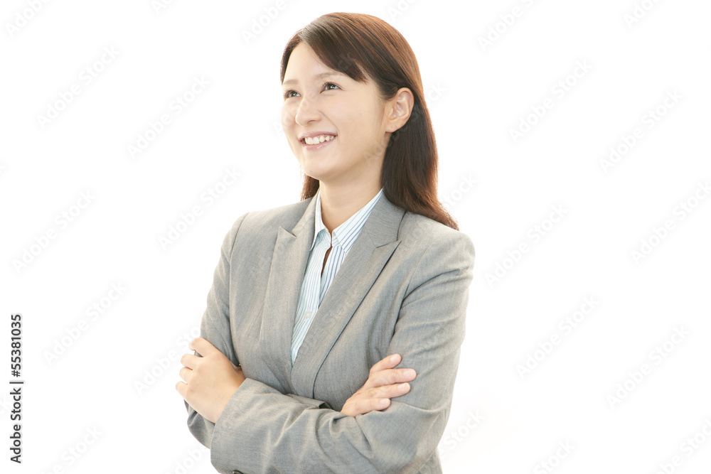 笑顔の女性 笑顔の女性