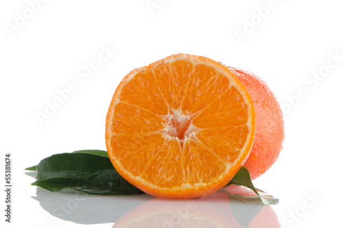 Ripe tangerines or mandarin