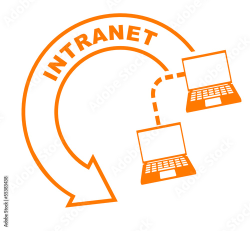 intranet flèche orange