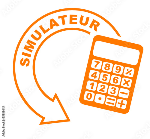 simulateur flèche orange