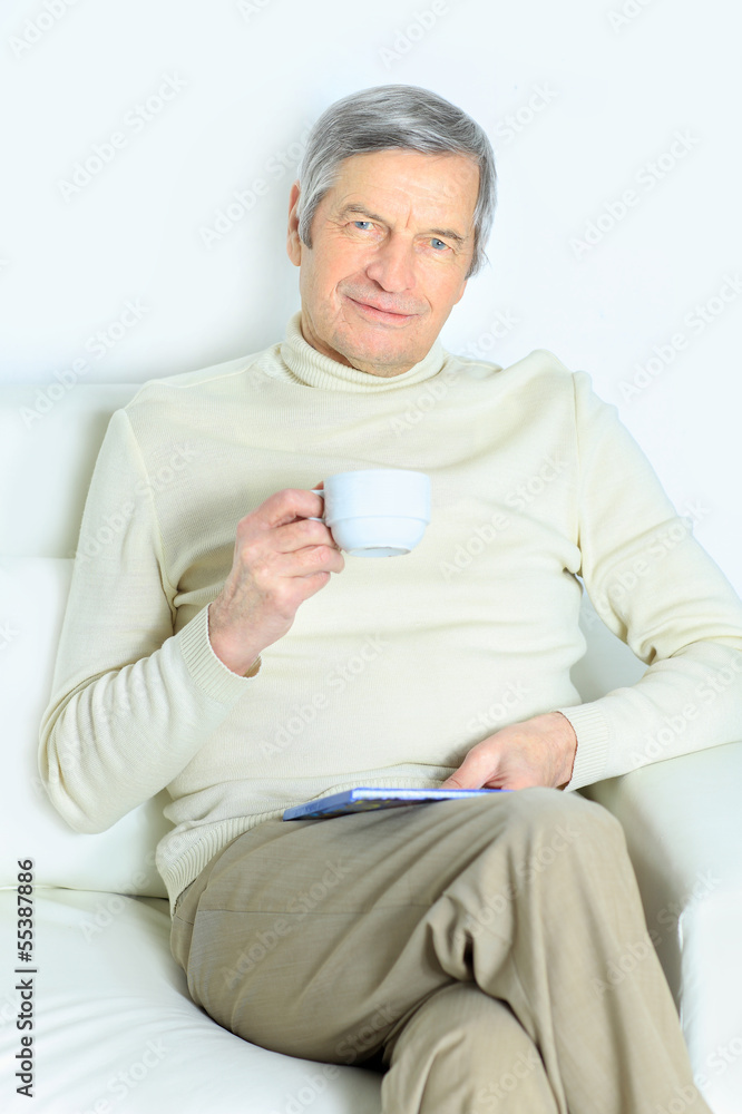 The home life of an elderly person. The home life of an elderly person.