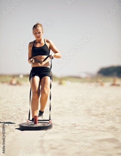 Pulling A Crossfit Sled