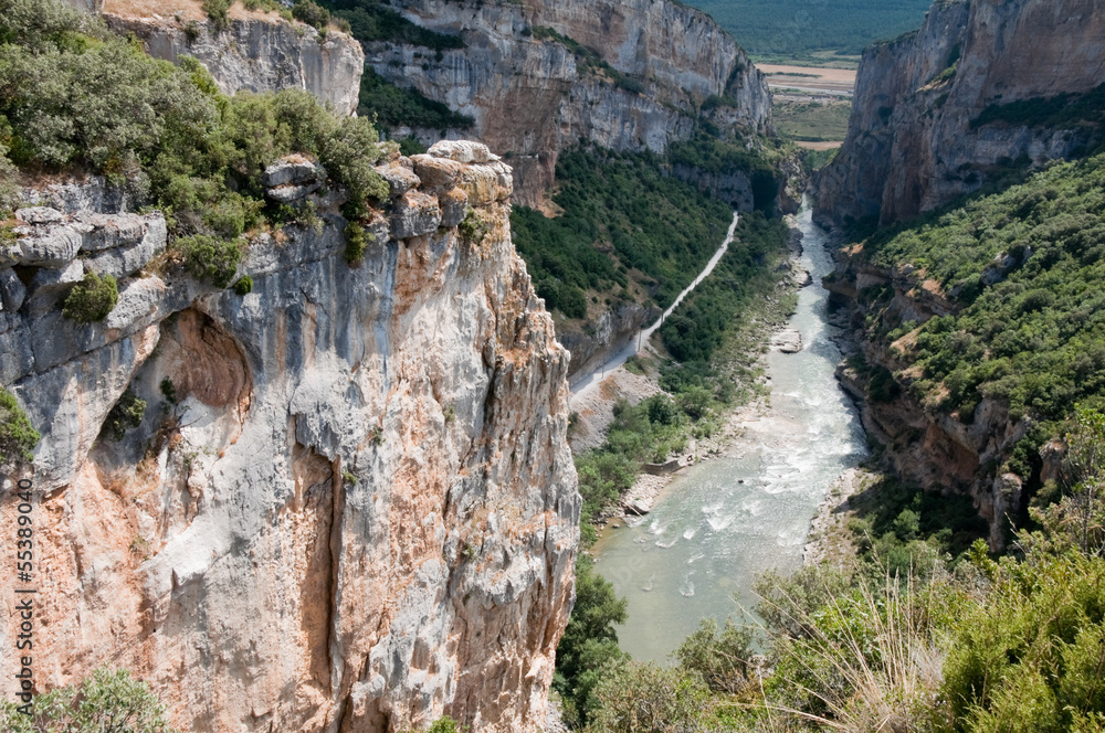 Foz of Lumbier, nature reserve in Navarre (Spain)