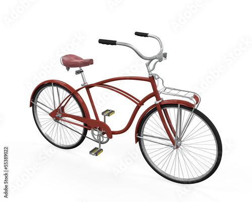Fototapeta Naklejka Na Ścianę i Meble -  Vintage Bicycle Isolated