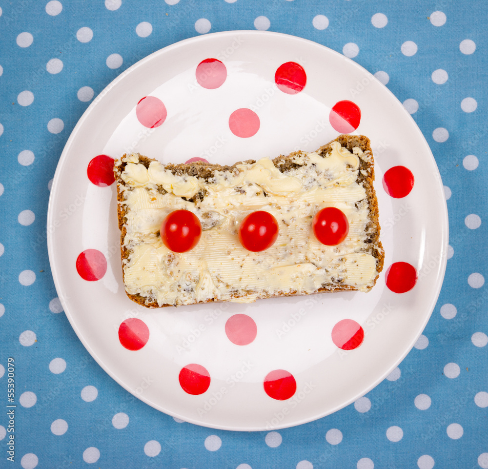 Cherry tomatoes sandwich Cherry tomatoes sandwich