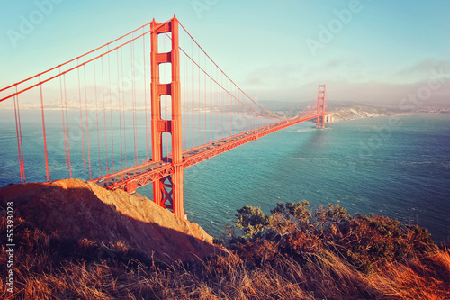 Golden Gate Bridge im Abendlicht - San Francisco