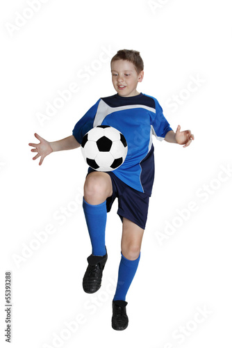 Young football player