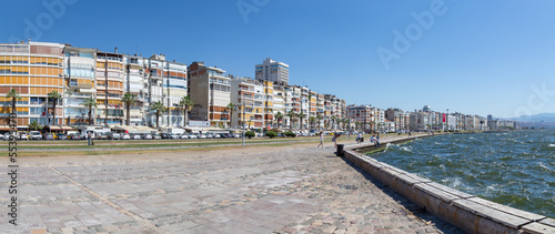 Panoramic view of Izmir waterfront, Turkey photo