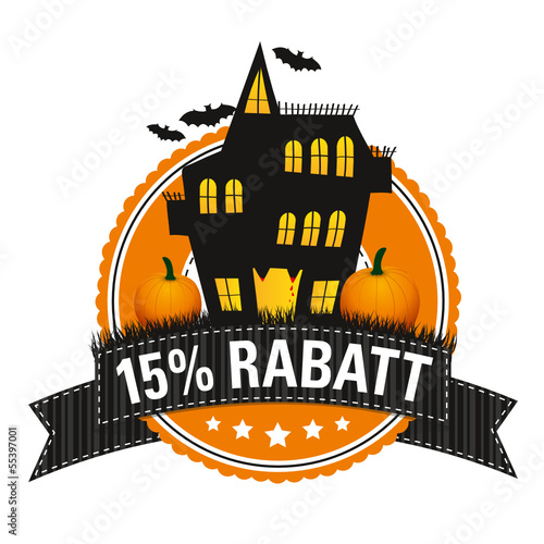 Halloween-Button: 15 % Rabatt