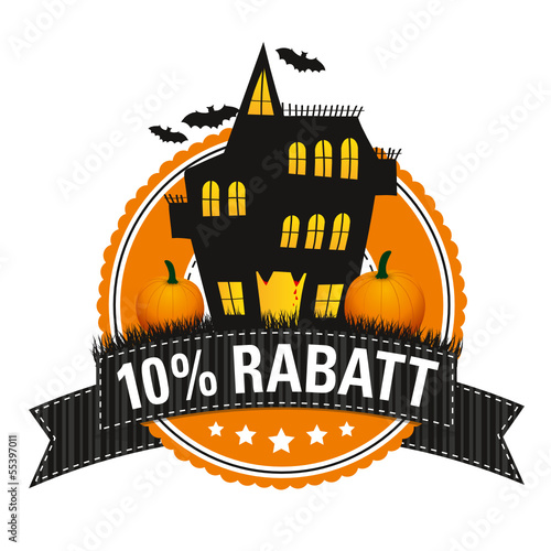 Halloween-Button: 10 % Rabatt