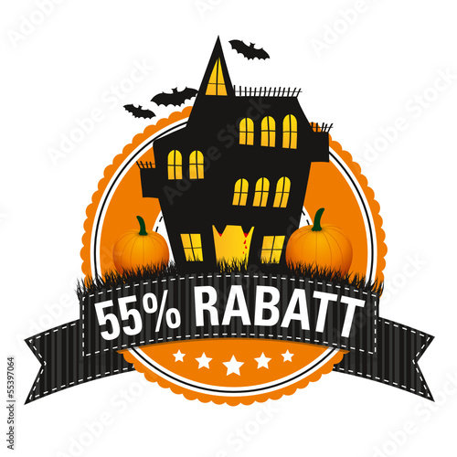 Halloween-Button: 55 % Rabatt