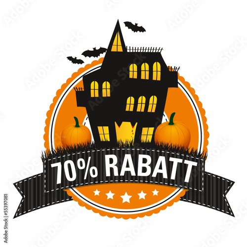 Halloween-Button: 70 % Rabatt