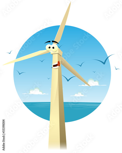 Cartoon Happy Eolian Character