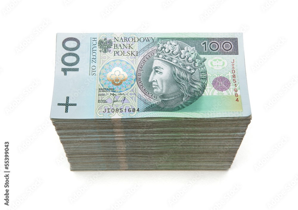Pile of paper currency isolated on white background Pile of paper currency isolated on white background