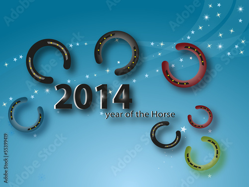 horseshoe - symbol of New Year