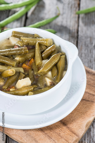 Portion of Green Bean Stew