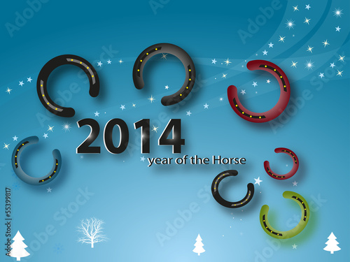 horseshoe - symbol of New Year