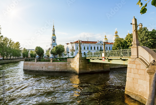 view of the St. Nicholas Cathedral on the Canal Griboedova in St photo
