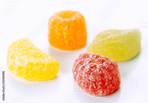 sugary jellies group of white base