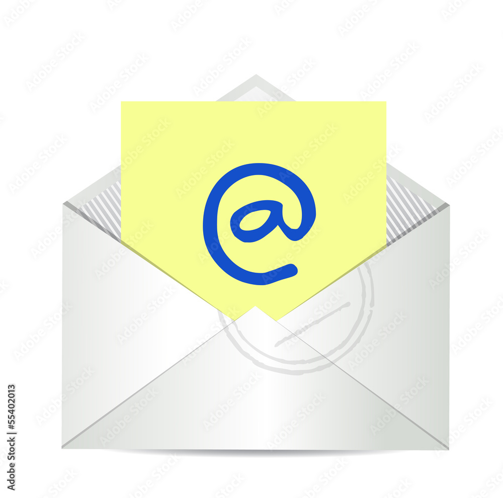 contact us email letter illustration design contact us email letter illustration design