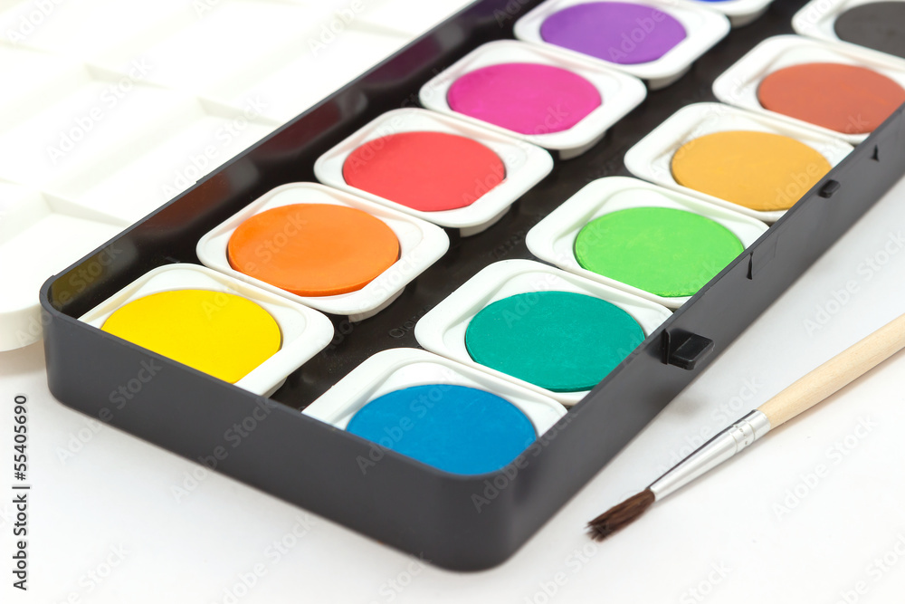 Naklejka premium Malkasten