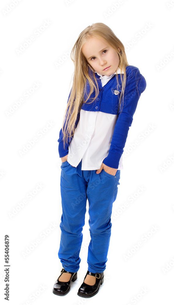 girl in a blue suit girl in a blue suit