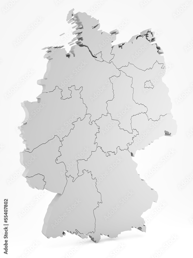 Deutschland mit Bundesländer