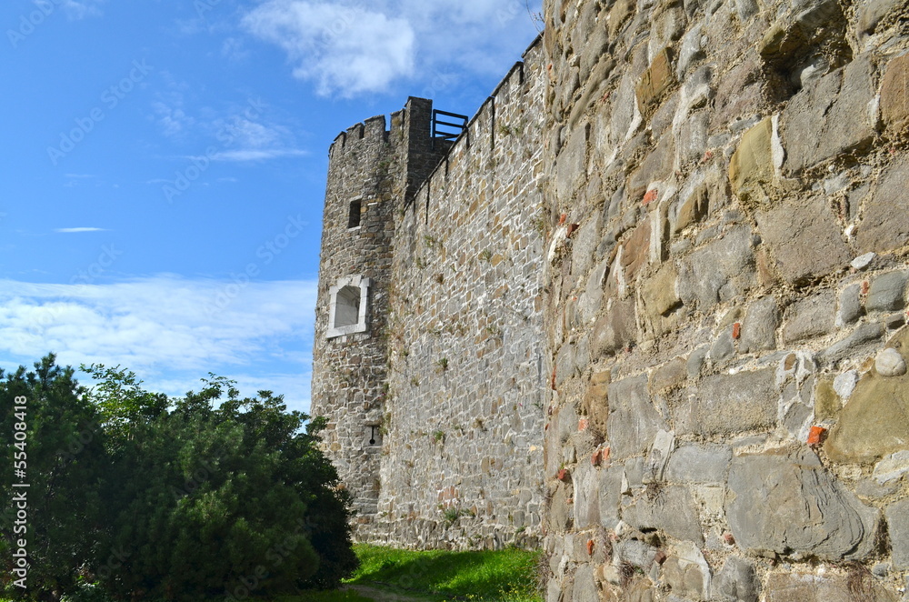 Tower of Gorizia Castle, a Medieval Fortress, Italy