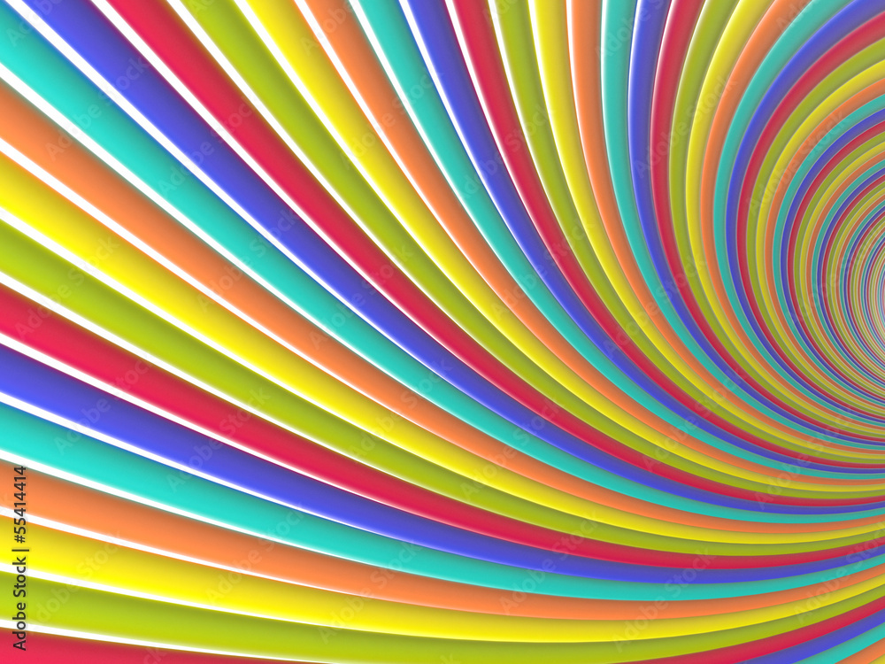 Tunnel of colored lines Tunnel of colored lines