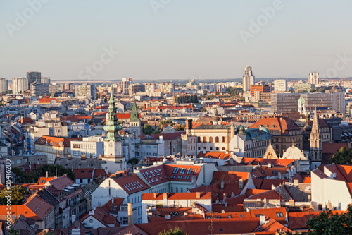View of the historical center of Bratislava from the hill © Shchipkova Elena