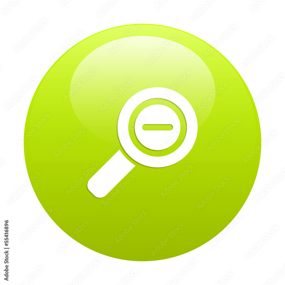 Button loupe magnifying glass icon green Button loupe magnifying glass icon green