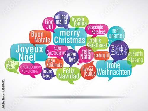 nuage de mots : joyeux noël