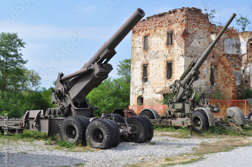 Картината върху платно Guerra