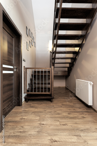 Urban apartment - wooden stairs
