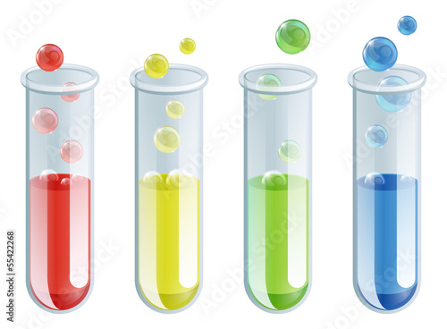 Cartoon Test Tubes
