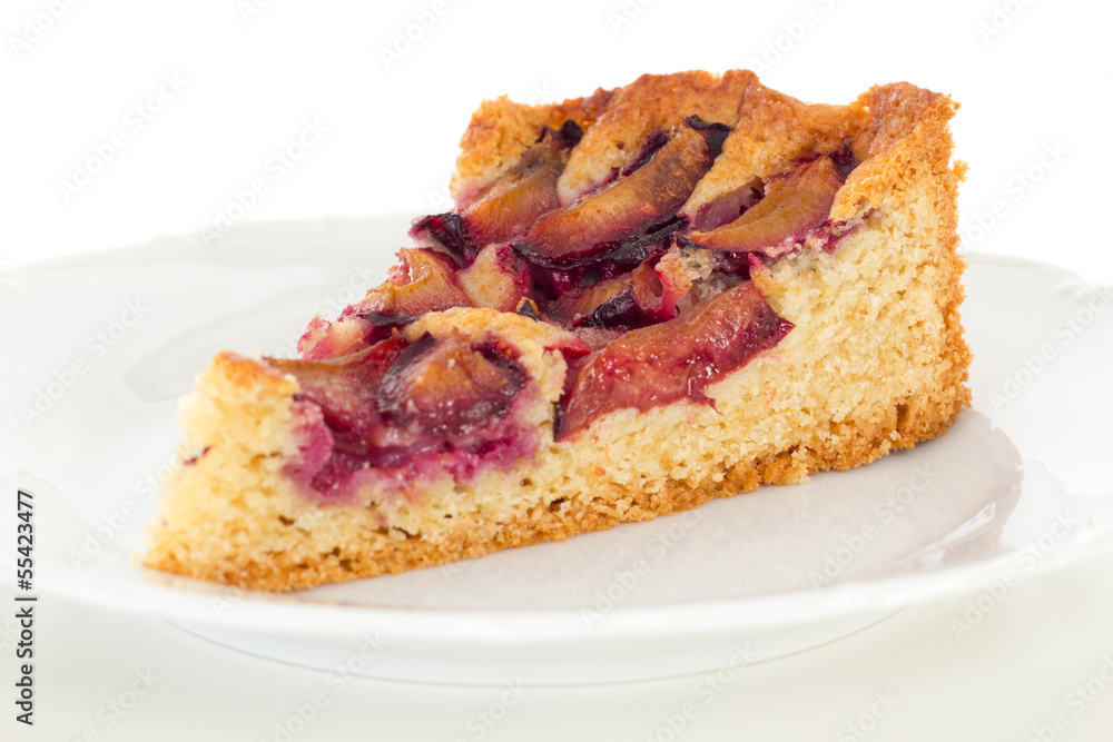 Delicious slice of Zwetschgenkuchen Delicious slice of Zwetschgenkuchen