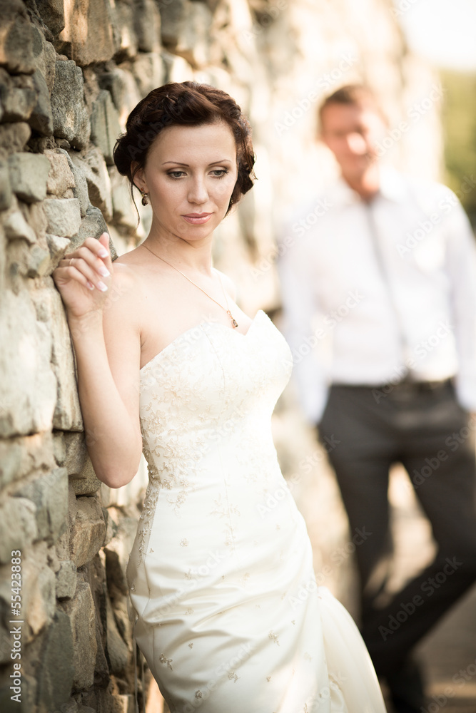 Naklejka premium wedding photography