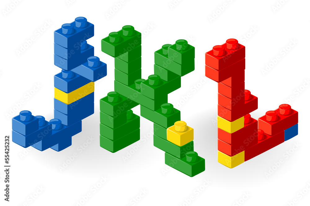 Obraz premium Construction block vector ABC