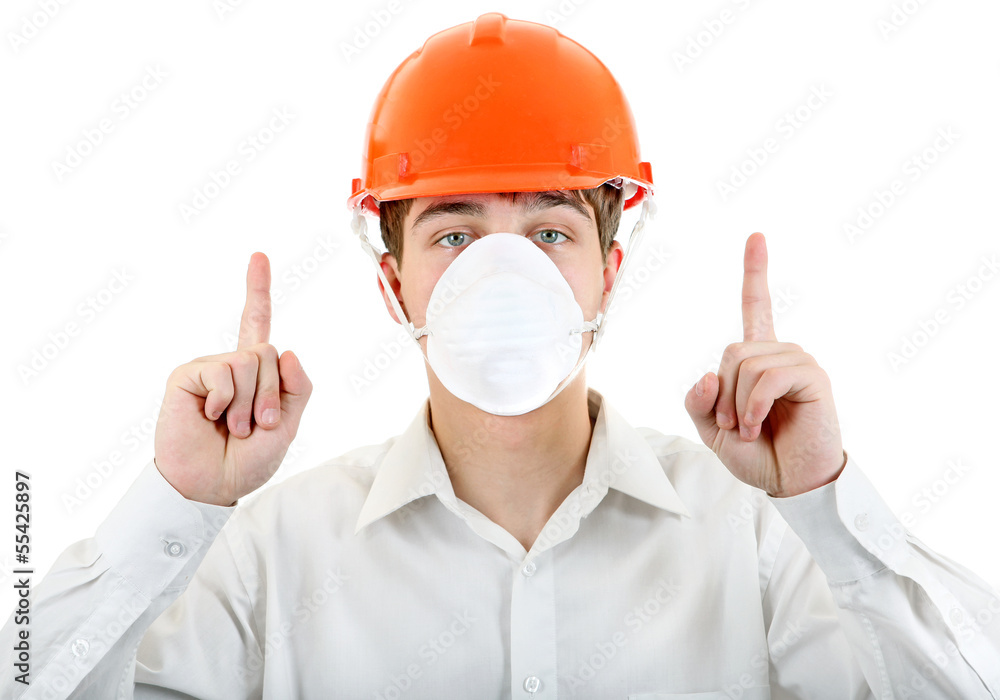 Man in the Mask and Hard Hat Man in the Mask and Hard Hat