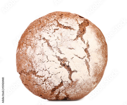 Brown bread dusted the flour.