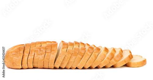 Sliced long loaf.