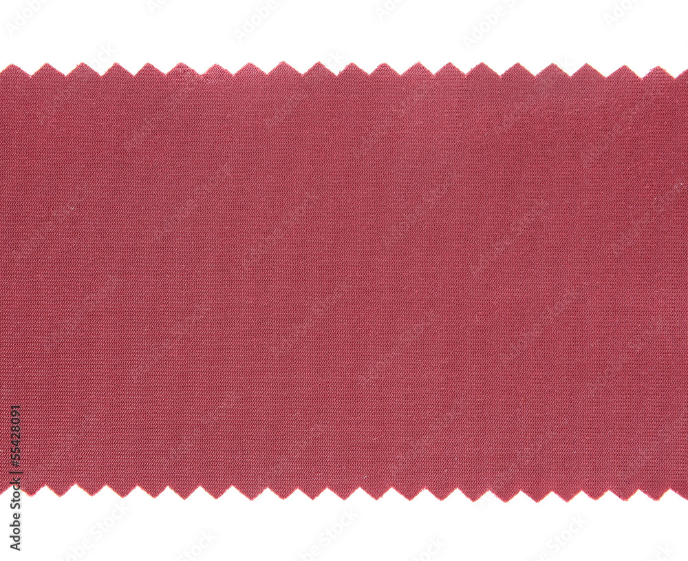 Fototapeta premium Red fabric swatch samples texture