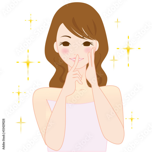 女性　口コミ　内緒　秘密　かわいい　イラスト