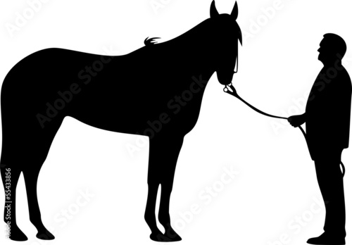 Horse and owner