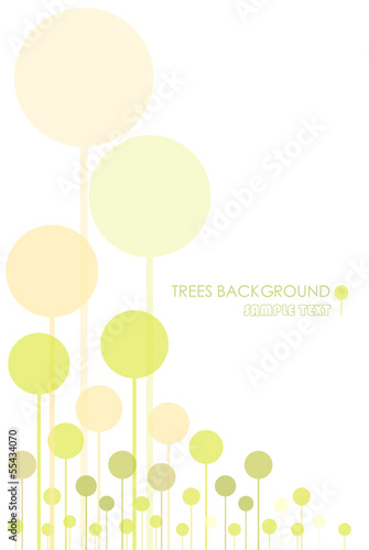Silhouette of a tree  on  backgroundtrees